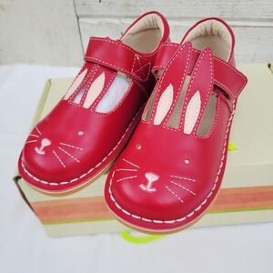 NIB Livie & Luca Girl's Red Classic Patent Leather Molly Bunny Flats - size 12